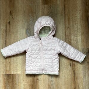 The North Face Light Pink Quilted Baby Jacket 6-12 Months